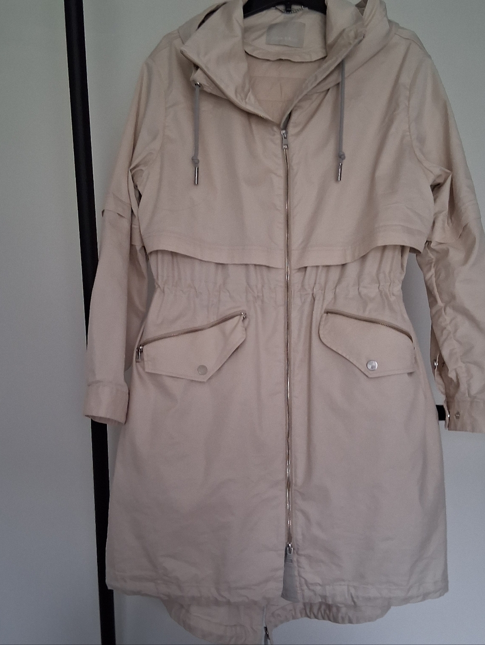 Soia & Kyo Rain Jacket Trench XL US 14 VGUC Water Resistant - Picture 16 of 16